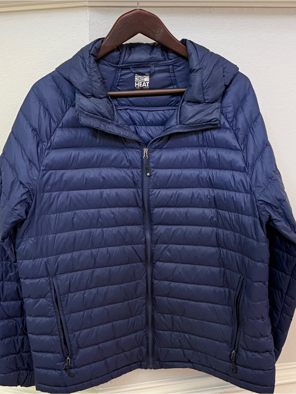 32 Degrees Men's Navy Quilted Puffer Jacket